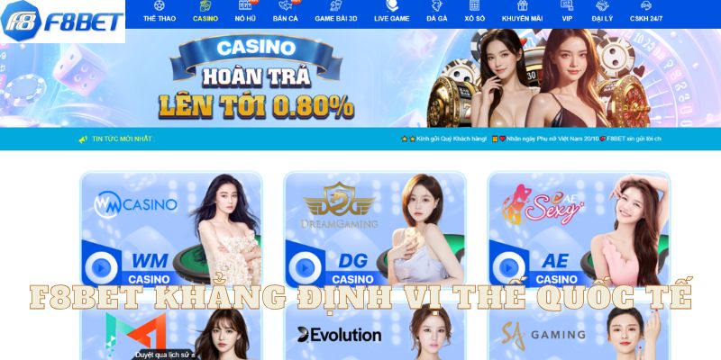 F8BET mở rộng phạm vi ra nhiều châu lục khác nhau trên thế giới